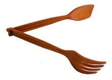 Load image into Gallery viewer, Mahogany Salad Tongs