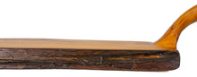 Load image into Gallery viewer, View of live-edge with bark on handle end